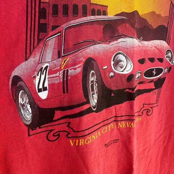 Vintage 1989 Ferrari Club of America Virginia City Tee Shirt Size XXl - Picture 12 of 16